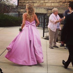 Tarik Ediz Sparkly Pink Prom Dress- 0/2